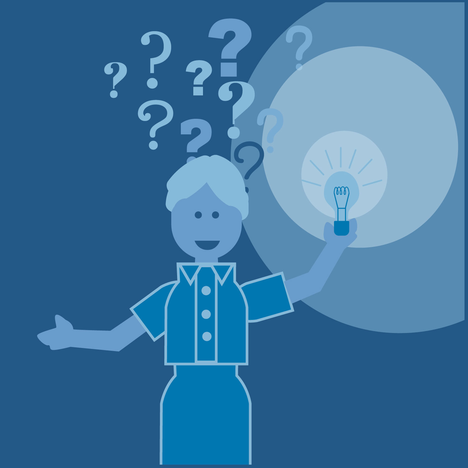 decorative image, Unit 2 Questioning and Checking for Understanding light blub graphic